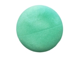 Bola de espuma macia e silenciosa ATS de 18 cm para esportes infantis em ambientes fechados, com raquete de espuma.