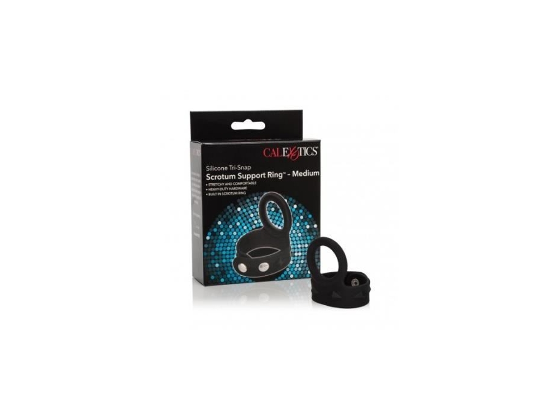 Anel de Suporte para Escroto CALEX Silicone Tri-Snap Médio