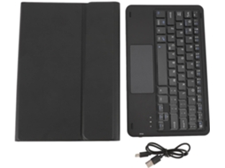 Capa para Tablet com Touchpad, Ângulo de Visão Ajustável, Proteção, Teclado e Cabo Ideal. SFUSHOS