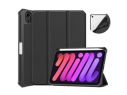Capa Para Apple Ipad Mini 7 2024 Com Porta-caneta Preto