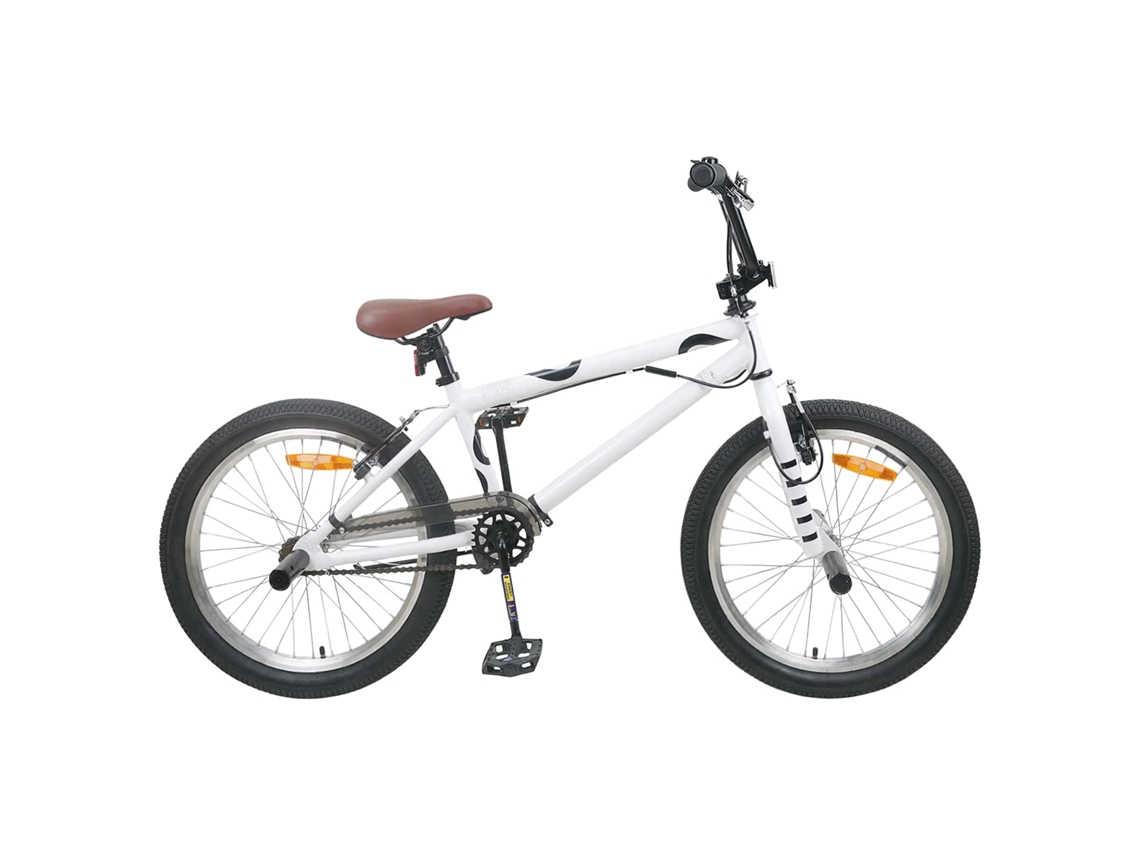 Vidaxl Bmx 20 Polegadas Para Maiores De 9 Anos Branco