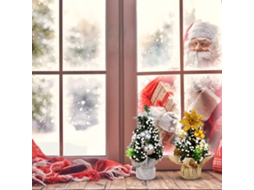 Laxiscreed Decoração De Árvore De Natal Em Pvc E Tecido, Miniatura Natalícia Para Decorar Com Estilo