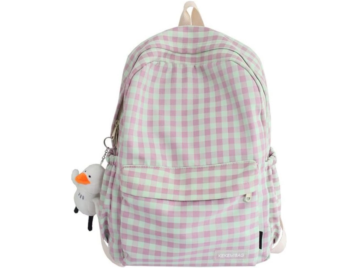 Mochila Leve E Espaçosa Para Material Escolar Aquaforge (rosa)