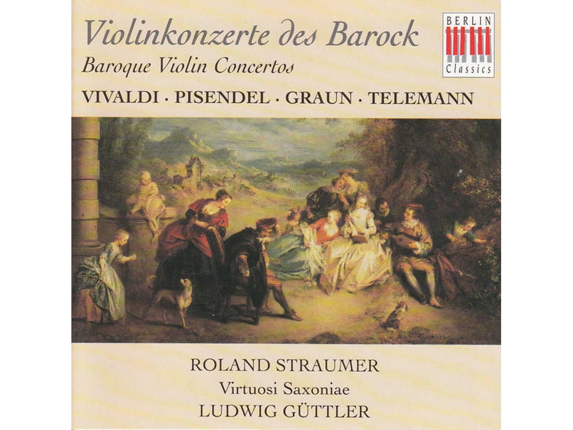 CD Vivaldi, Pisendel, Graun, Telemann, Roland Straumer, Virtuosi Saxoniae, Ludwig Güttler - Violinkonzerte (5CDs)