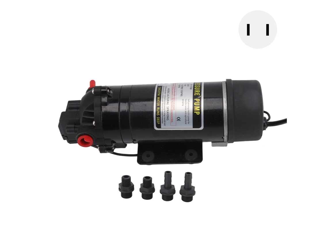 Bomba De Membrana Plástica G3/8 Rosca Interna Para Irrigação Agrícola 110v Plug Us