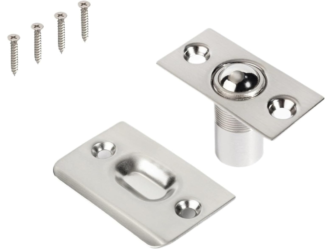 Conjunto De 5 Porta Travas Com Mola Rolada E Esfera Latão Para