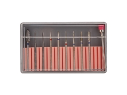 Kit De 10 Brocas Para Furadeira De Unhas Manicure Pedicure Ferramenta De Polimento Acessório Bh-07