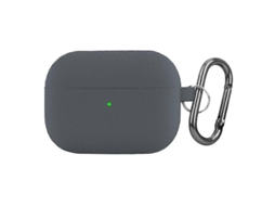 Capa protetora de silicone com textura de lichia para fones de ouvido sem fio AirPods Pro. GIECY