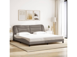 Cama Sem Colchão Lovely Home Tecido Cinzento (200x200)