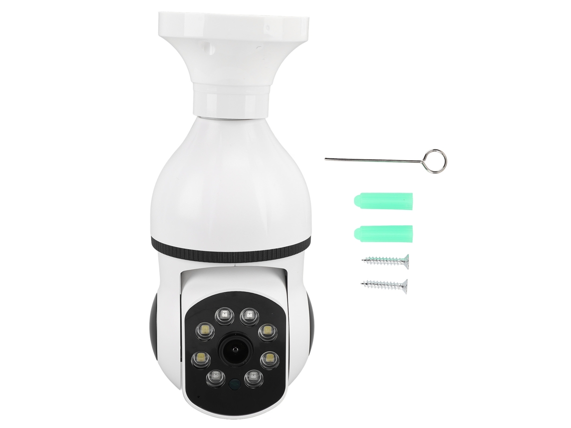 Wireless Camera Home Phone Remote Wifi Bulb Camera Full Color Night Vision Indoor Ceiling Monitor With E27 Interface Base 110‑240v LAXISCREED