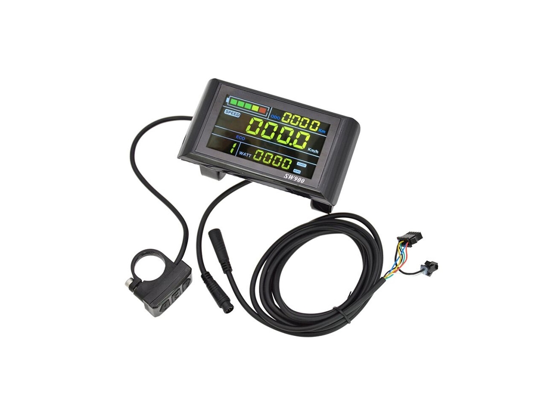 Visor Lcd Sw900 com Ecrã a Cores Painel de Controlo para Bicicletas Elétricas e Btt Cabo À Prova de Água / Interface À Prova de Água (6 Cores)