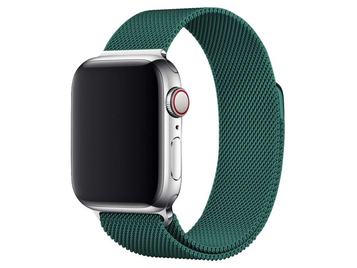 Bracelete Pulseira Milanese Mesh para Apple Watch Series 8 45Mm Verde