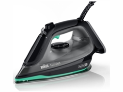 Ferro a Vapor BRAUN TexStyle 5 SI5277GR (Jato a vapor: 220 g/min - Base Cerâmica)