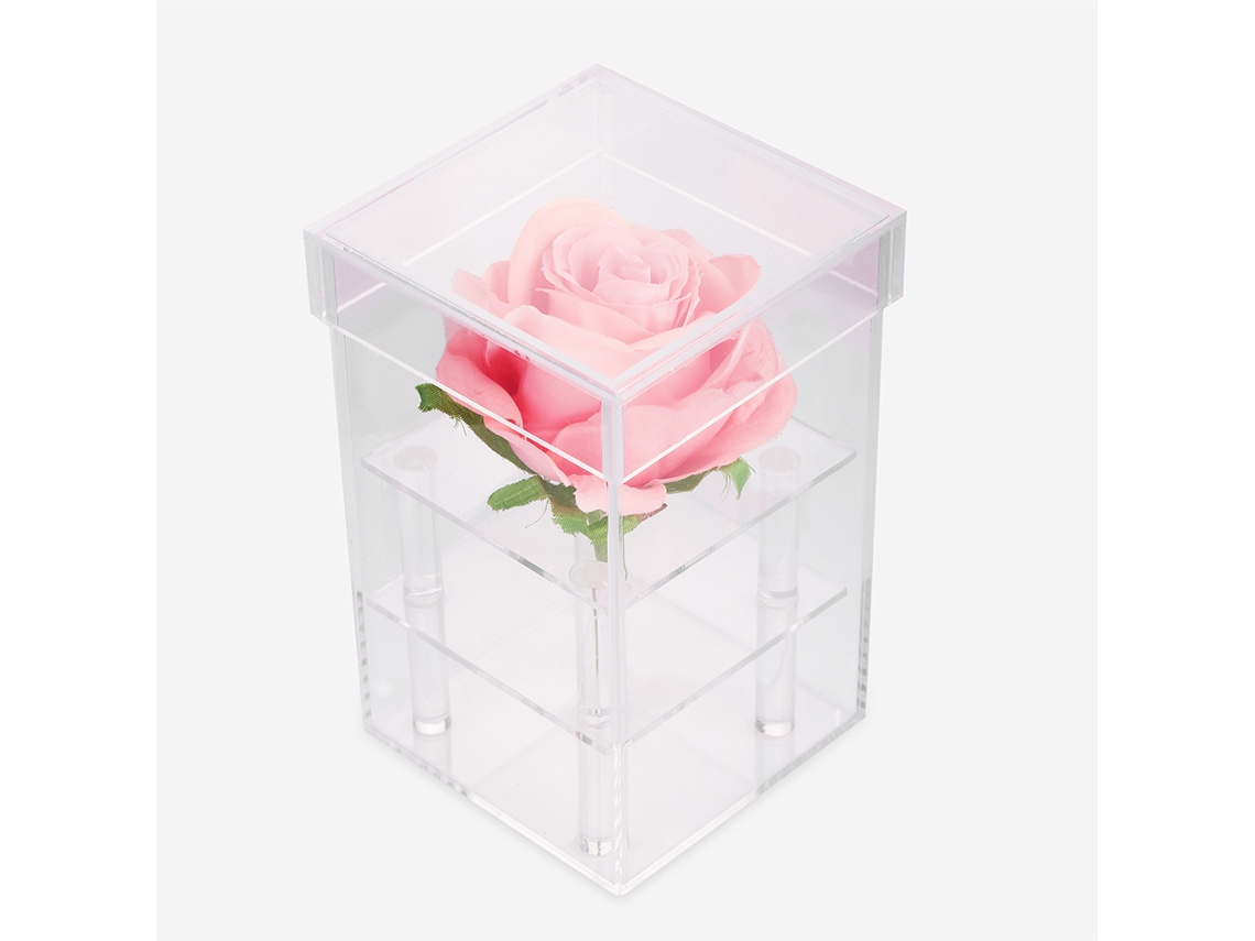 Caja de cosméticos (almacenamiento de cosméticos, organización de flores)