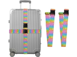 Conjunto De 2 Alças Bagagem Com Estampa Chá E Miçangas, Ideais Para Malas De Viagem, Acessórios Para Cintos, Conectores