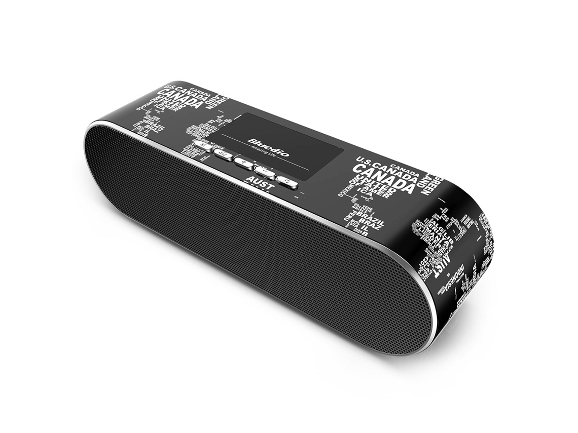 Altifalante Bluetooth Portátil Com Surround 3d E Drivers Grandes