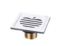 Tapa De Desagüe De Piso Grueso Acero Inoxidable Anti-olor Para Baño Cocina Balcón Blanco 10x10x5cm