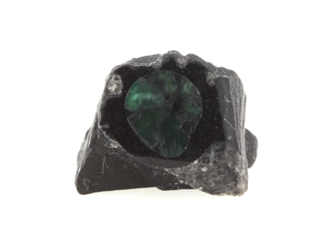 Trapiche Esmeralda Pedra Natural Da Colômbia Mun. de Muzo Cristal Raro com Estrutura em Estrela 33 7 Ct Certificado de TRENDYFLAIR