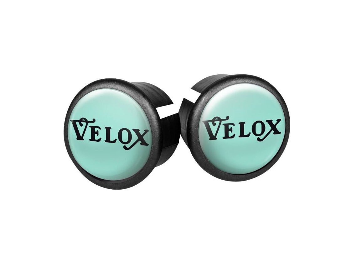 Conjunto de 2 tampões de guiador para bicicletas de estrada VELOX Doming Bianchi