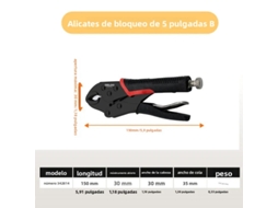 (modelo 3 De 5 Polegadas) Tesoura De Fixação Elétrica De Aço Carbono De Alto Torque, Ferramenta De Fixação Ajustável Para Soldagem.