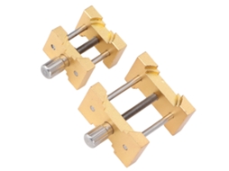 Conjunto de 2 suportes para relógios, ferramenta compacta para ajuste de mecanismo, ideal para relojoeiros amadores.