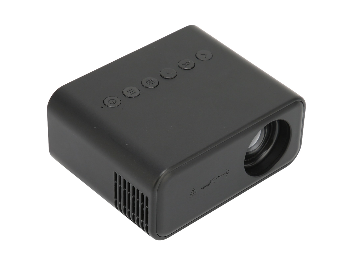 Projetor De Memória Portátil, Home Theater, Celular, Projetor Para Projeção De Tela, 100 240 V, Preto, Plugue Ue Brilvibera