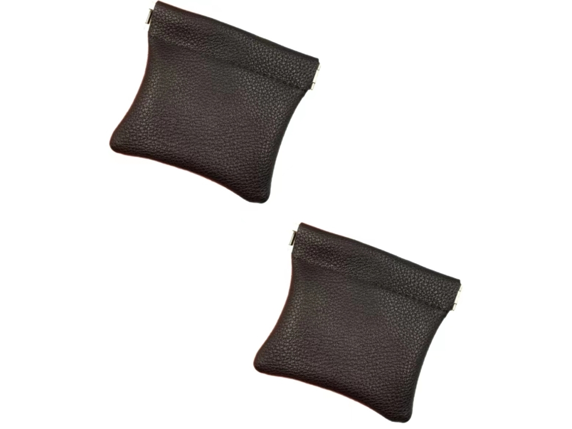 Bolsa Para Fones De Ouvido Em Couro Pu, Bolsa De Armazenamento Portátil Com Fivela De Mola, Para Fones, Moedas, Chaves, Pendrives, Brincos, Joias (2)