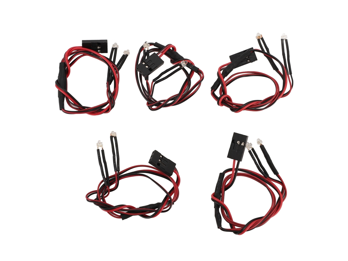 Kit De Luzes Led Para Carro Rc 5 Peças Pérolas Led Mushroom 3mm Alto Brilho Para Scx24 Axi00001 C10 1/24 1/18 Crawler