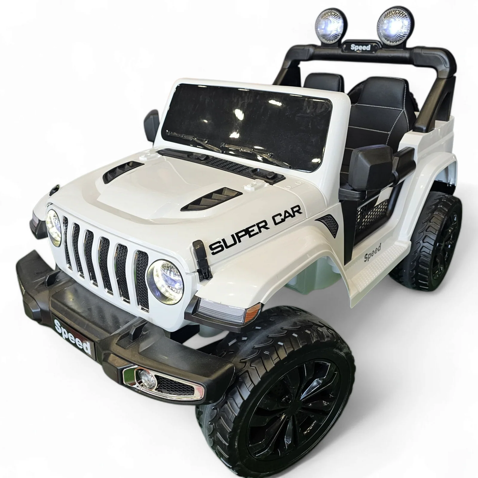 Carro Elétrico para Criança Speed Wrangler 12v 4x4 com 4 Motores, Rodas Eva e Controlo Parental Funtastic Land