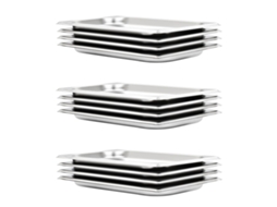 Vidaxl Recipientes Gastronorm 12 Pcs Gn 1/3 20 Mm Aço Inoxidável