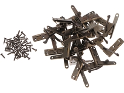 Conjunto De 50 Dobradiças Retrô Metal Em Bronze Antigo Para Caixas