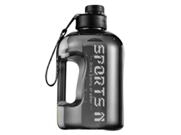 Garrafa de Água Esportiva , Garrafa de Água Portátil de Grande Capacidade para Homens. MDUG (preta, 2,7l)
