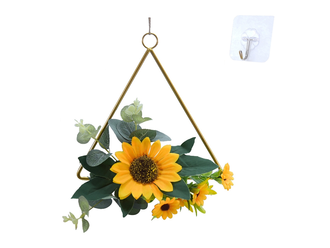 Guirlanda De Ferro Geométrico Decorativa Com Gancho Transparente