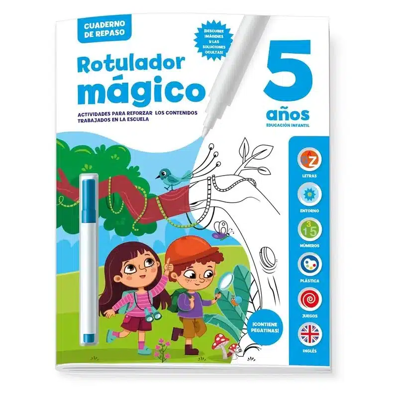 Cuaderno De Repaso Rotulador Mágico 5 Años Boe022 Imagiland Imagilandp24