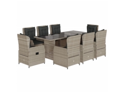 Garden Dining Set, Garden Dining Sets Vidaxl Cinzeto Rattan / Vime (n/a)