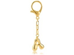 Chave De Ouro Com Iniciais Em Forma De Chave (a)