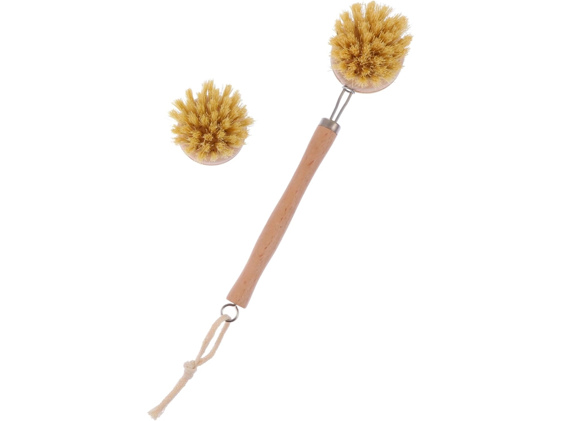 Conjunto De 2 Escovas Banho Multifuncionais Madeira Para Limpeza Corporal Portátil Com Cabo Longo, Adequadas Para