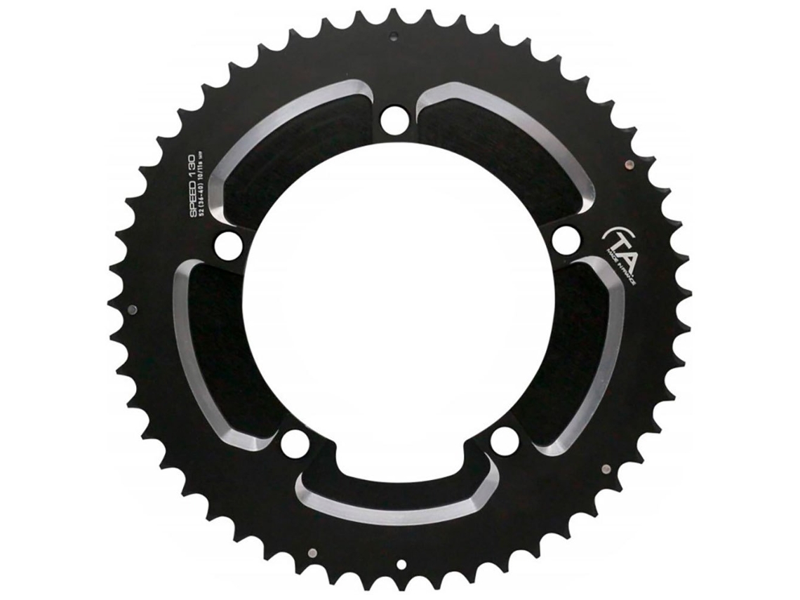 Anel de Corrente Speed2 Aero 5B 130 Bcd Ext Prateado 52Tspecialites Ta