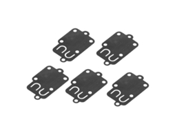 Kit de 5 diafragmas Gaxeta para carburador Primerox, compatível com os modelos 270026, 272538 e 272637.
