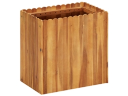 Vidaxl Vaso/floreira De Jardim 50x30x50 Cm Madeira De Acácia Maciça