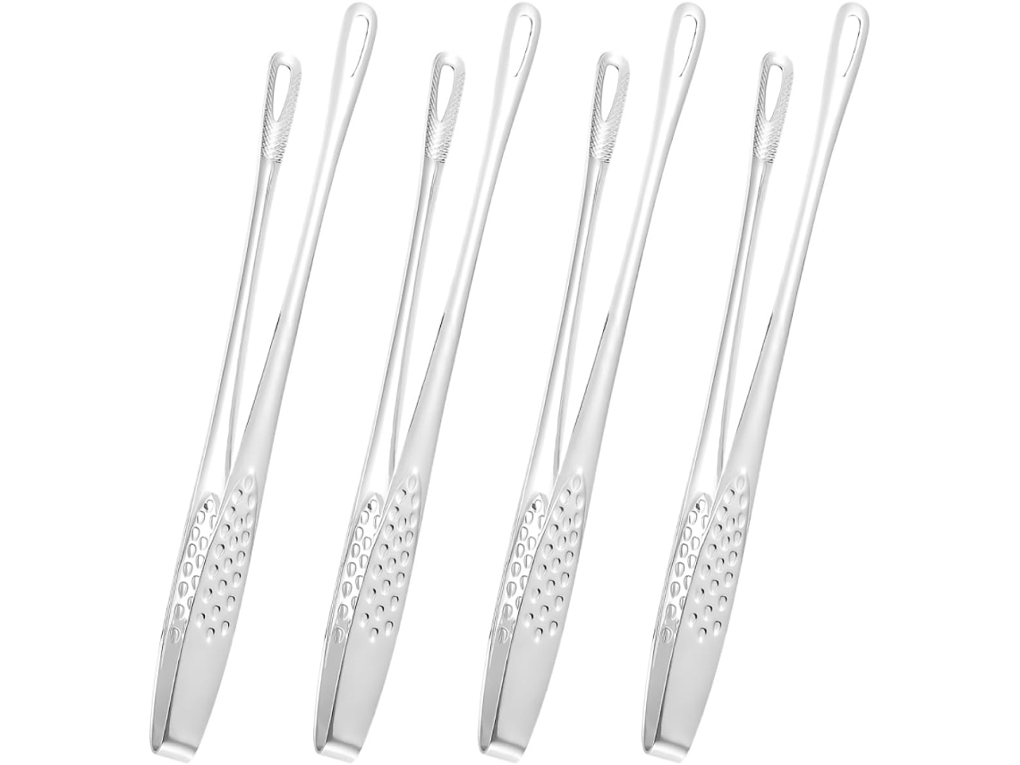Conjunto De 4 Peças Pinças Cozinha Toyvian Em Aço Inoxidável Para Churrasco E Massas