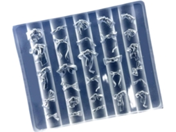 Moldes multifuncionais para unhas tema laço SFUSHOS