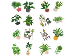 Conjunto De 16 Ímãs Decorativos Bonsai Para Geladeira, Em Pvc