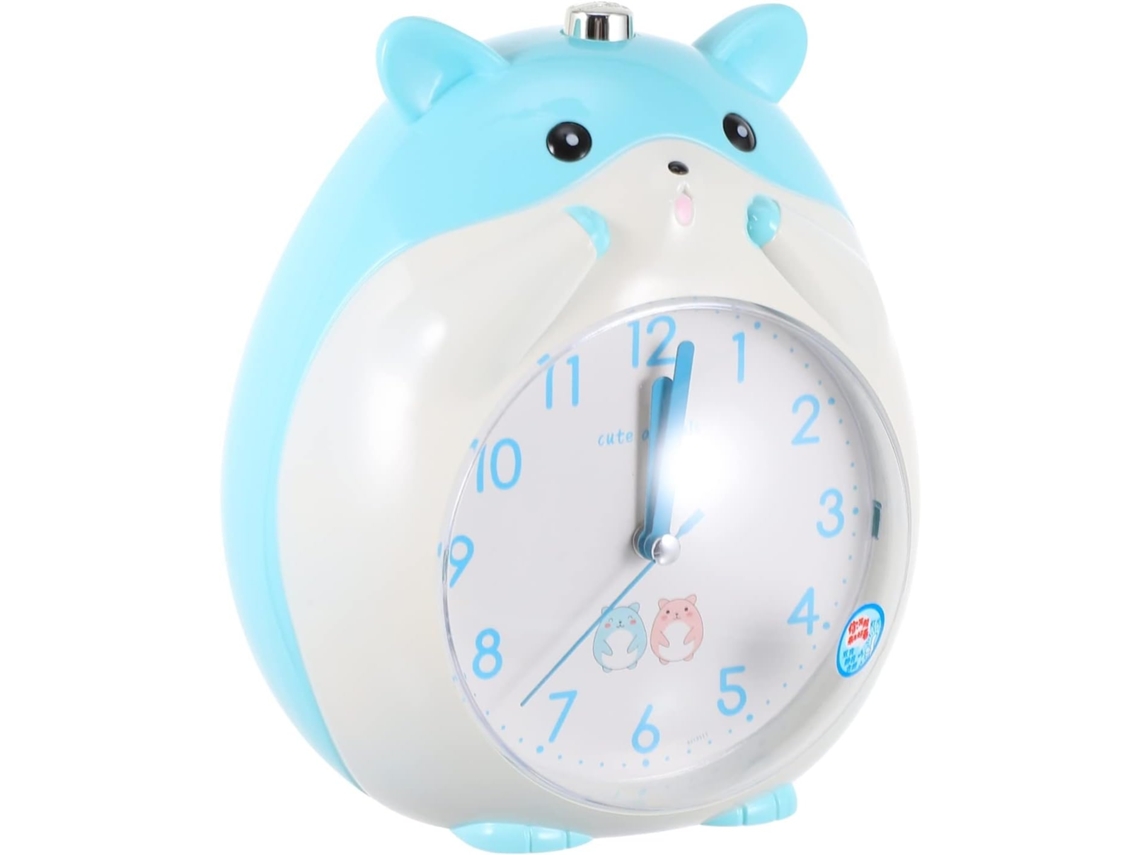 Despertador Digital De Mesa Veemoon Com Design Hamster Azul, Em Abs E Pvc