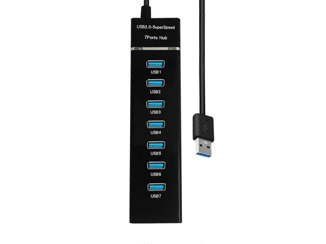 Hub Usb 3.0, Hub Usb 3.0 Com Múltiplas Portas, Hub Expansor Usb De 7 Portas Aquaforge