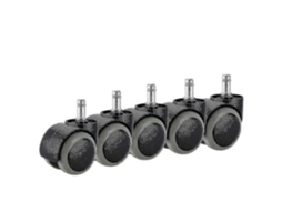 Slowmoose Jr2025032601188 Rodízios para cadeira de escritório, pacote com 5, compatível com cadeiras resistentes da Ikea (10 mm x 22 mm)