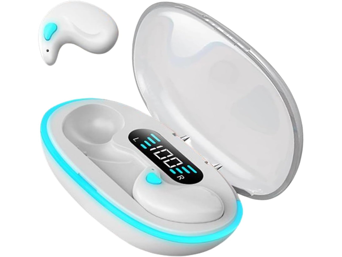 Fones De Ouvido Intra Auriculares Com Cancelamento Ruído E Visor Digital Led