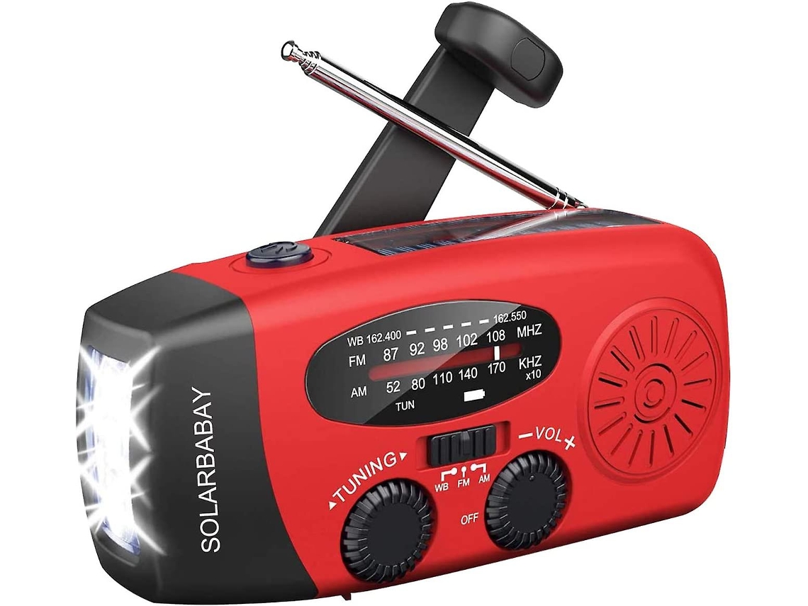 Rádio Solar Multifuncional com Bateria Externa e Carregador Usb AQUAFORGE