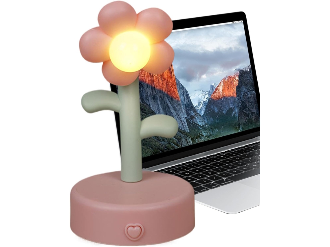 Luminárias em formato de flor para quartos, charmosas luzes noturnas para iluminação ambiente.