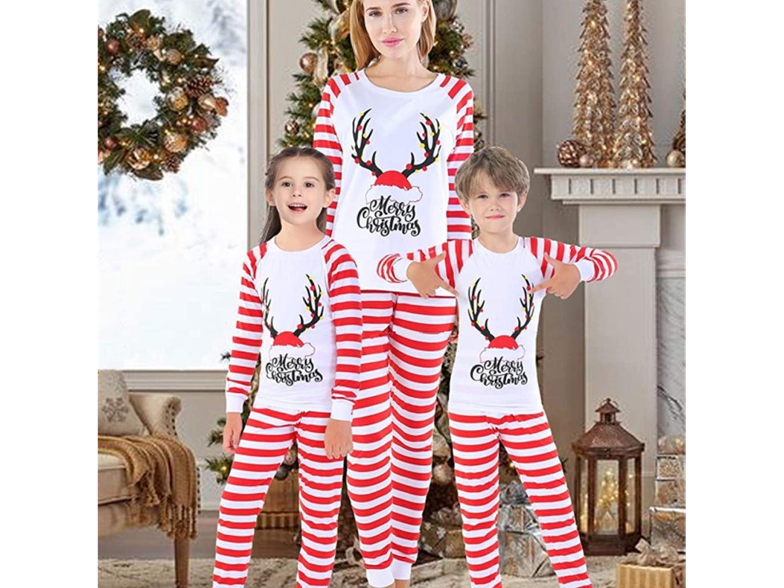 Laxiscreed Conjunto De Pijamas Com Desenhos De Letras Para Família, Roupas Confortáveis De Qualidade